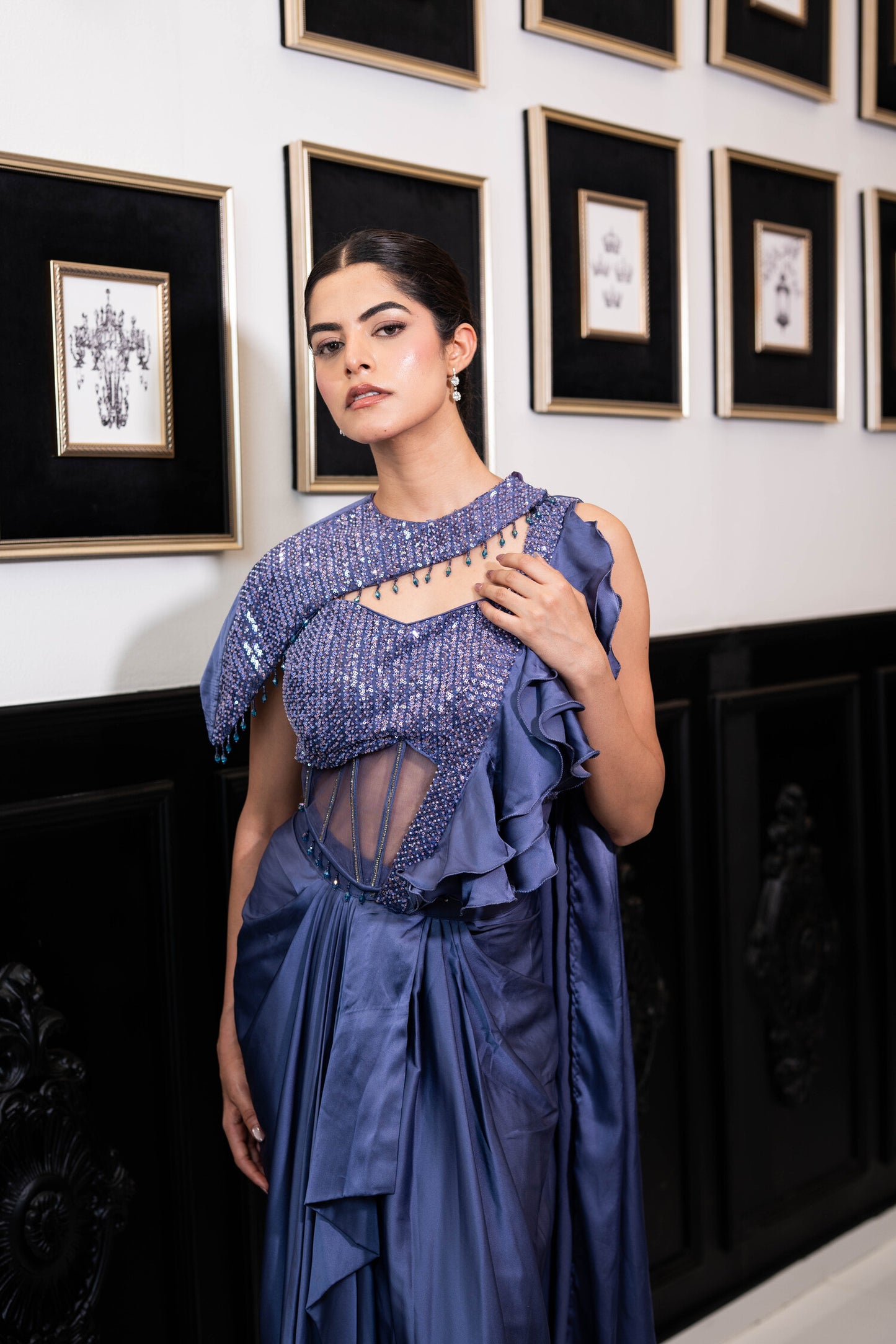 Amethyst Cascade Drape Set