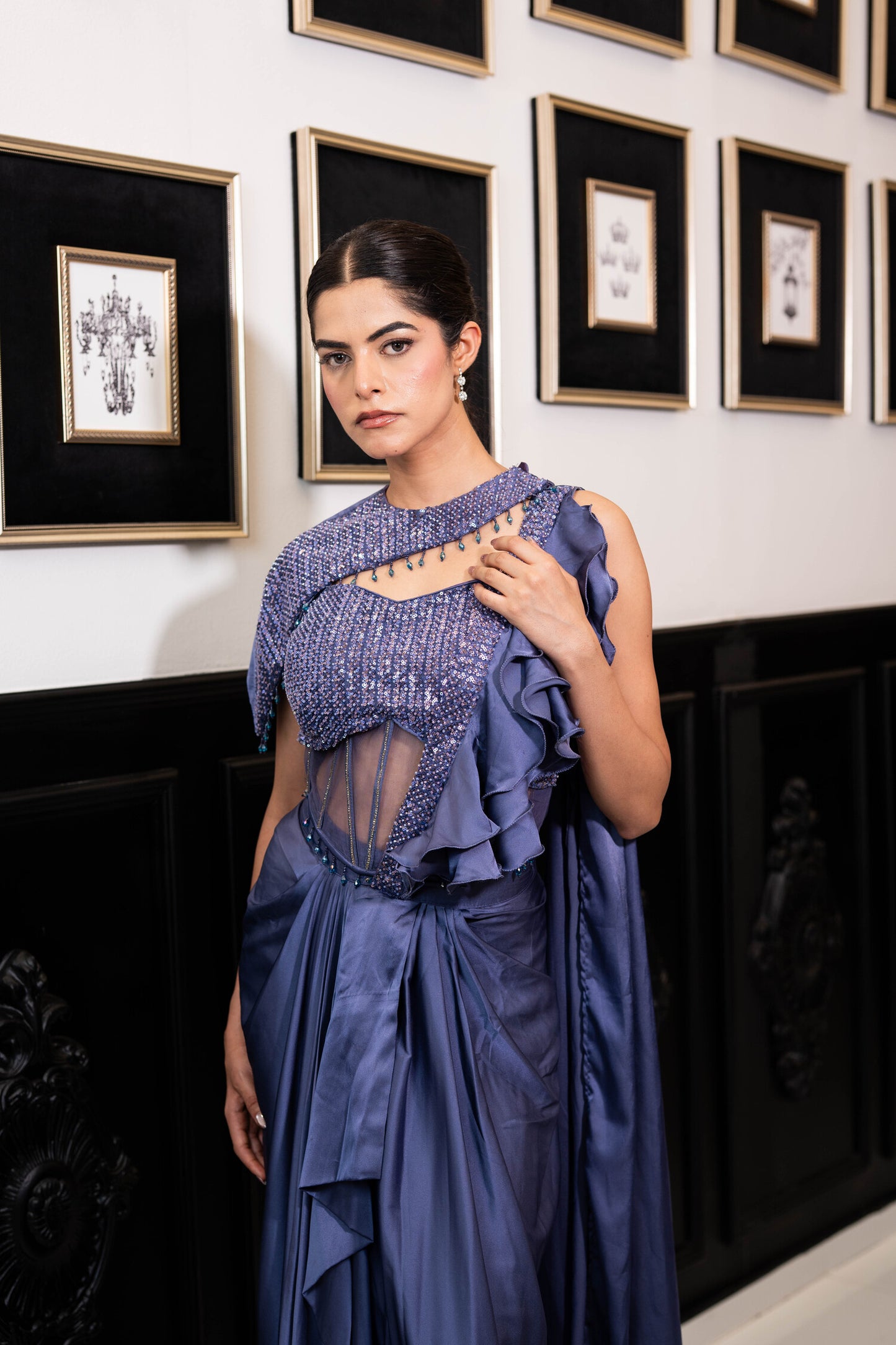 Amethyst Cascade Drape Set