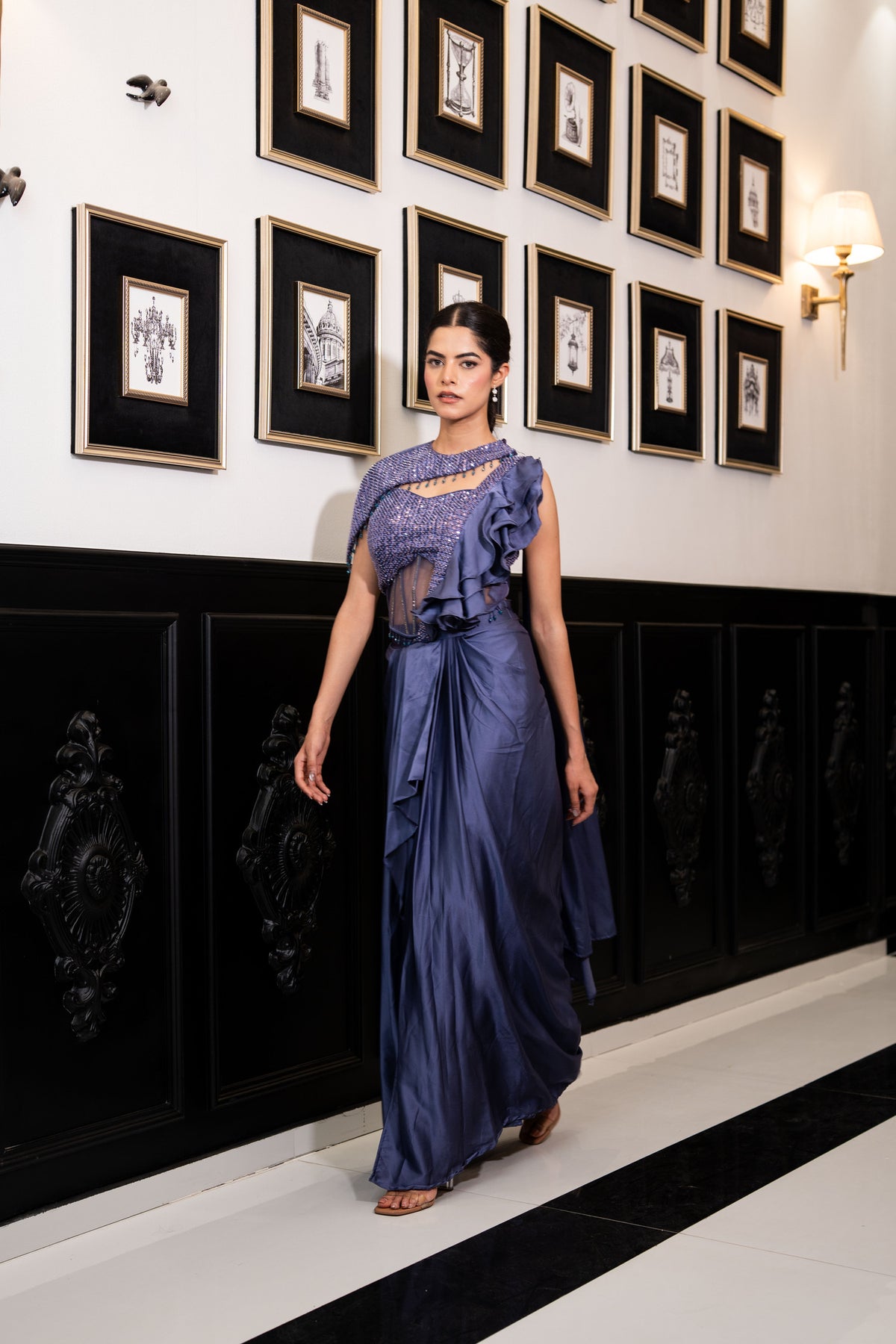 Amethyst Cascade Drape Set
