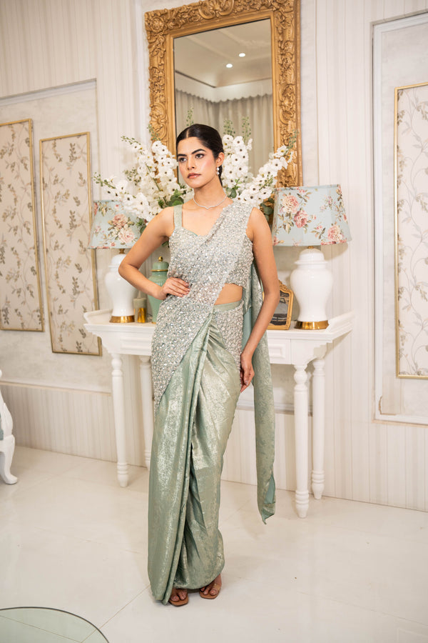 Moonstone Drape Saree
