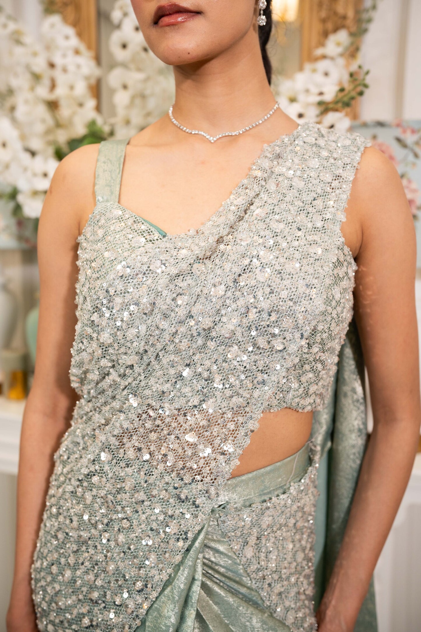 Moonstone Drape Saree
