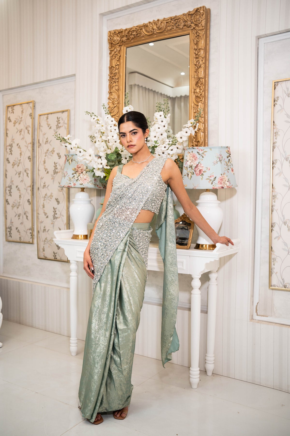 Moonstone Drape Saree