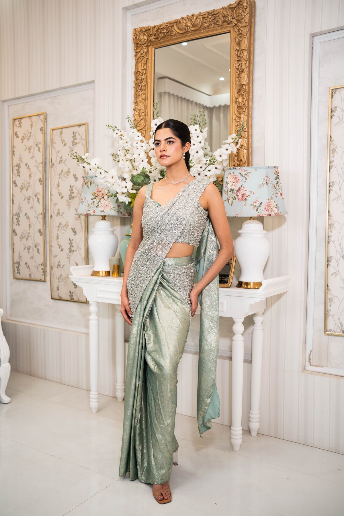 Moonstone Drape Saree