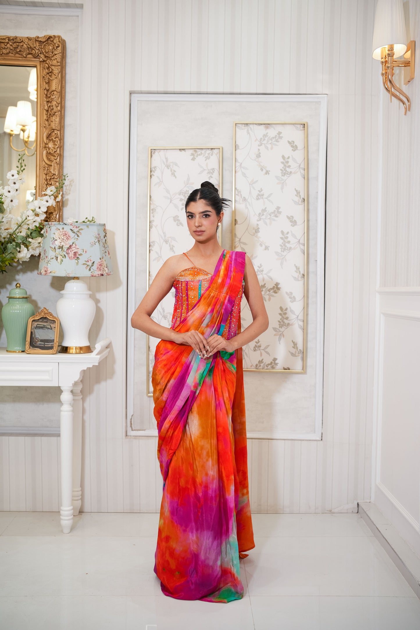 Rangrez Sunset Drape Saree