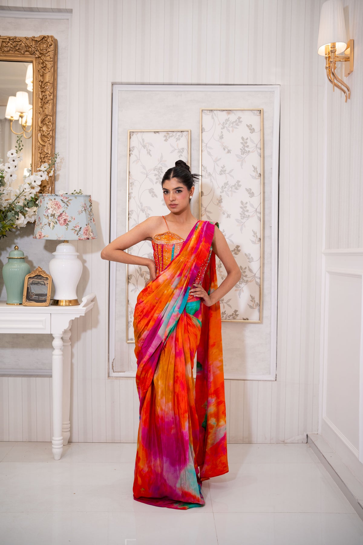 Rangrez Sunset Drape Saree