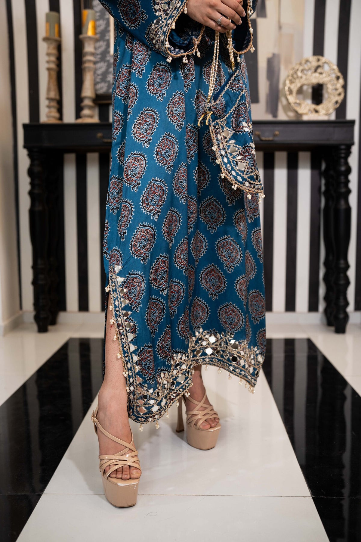 Sapphire Sovereign Kaftan Set