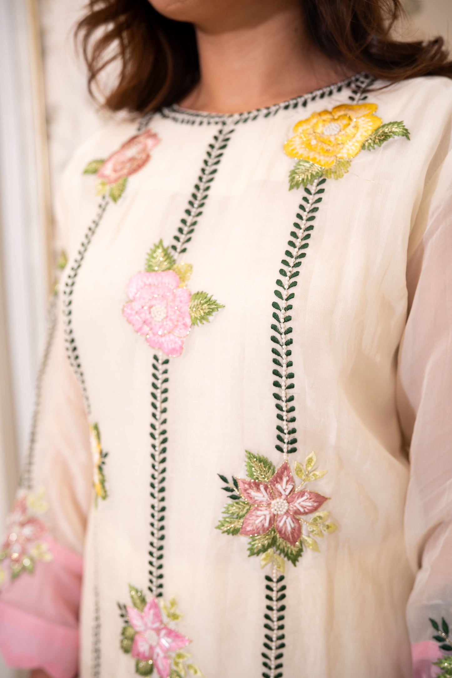 Ivory Garden Appliqué Set