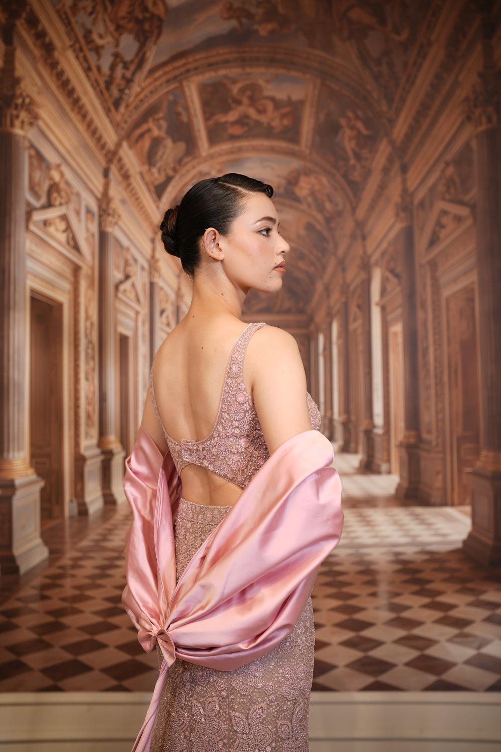 Rose Stardust Lehenga