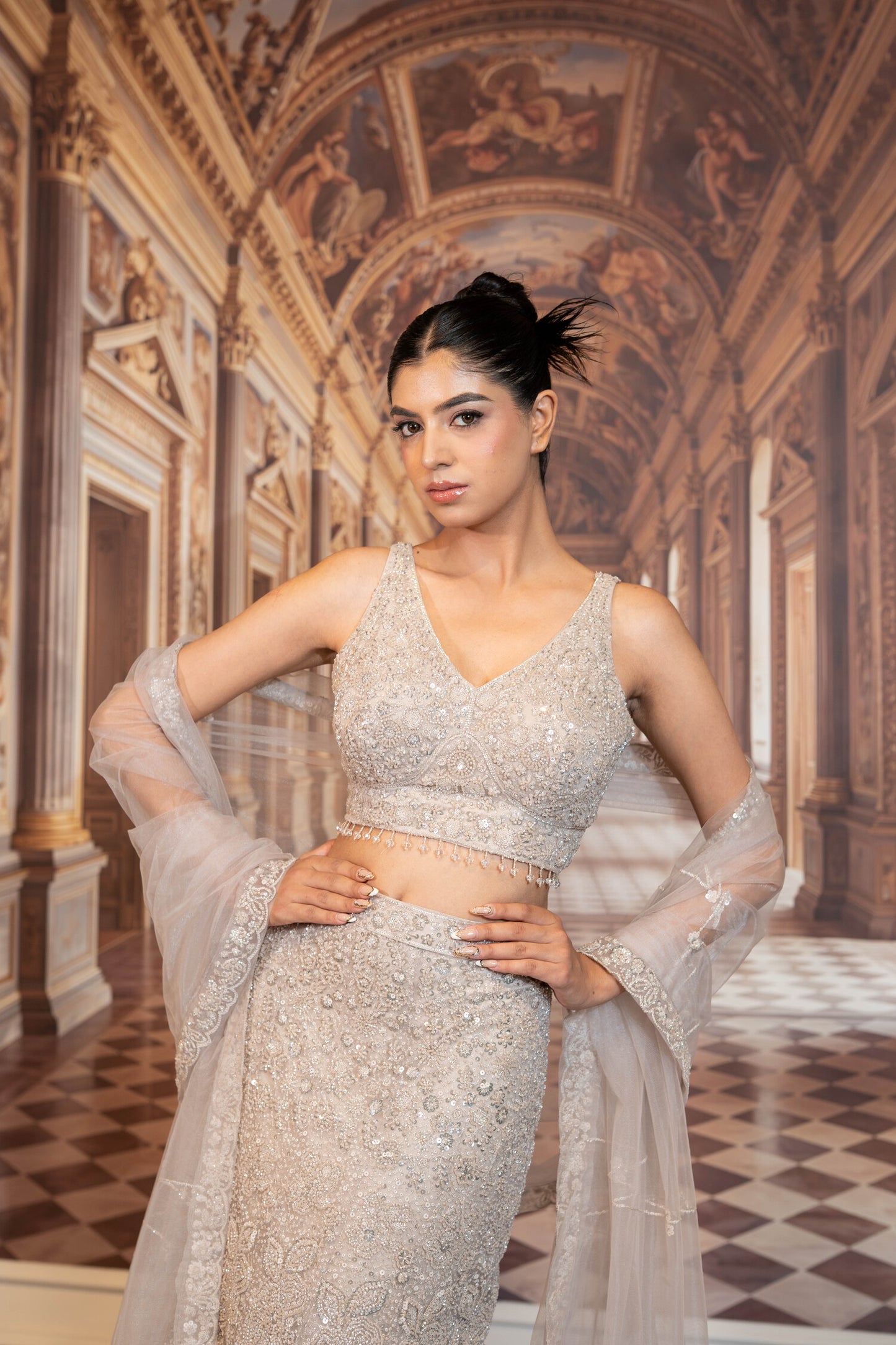 Moonbeam Reverie Lehenga