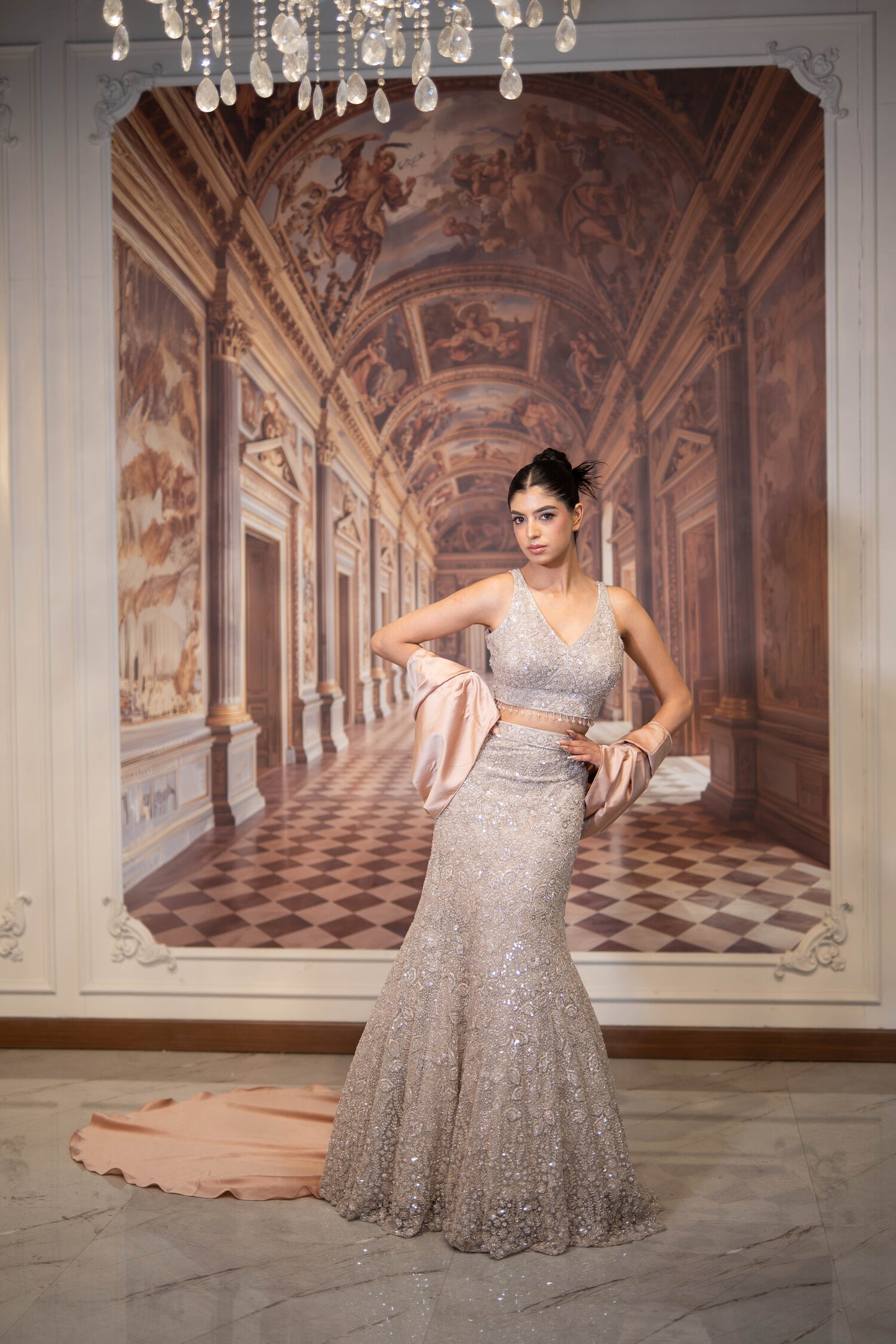 Moonbeam Reverie Lehenga