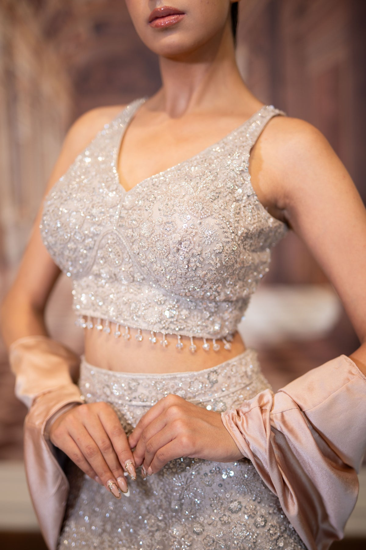 Moonbeam Reverie Lehenga