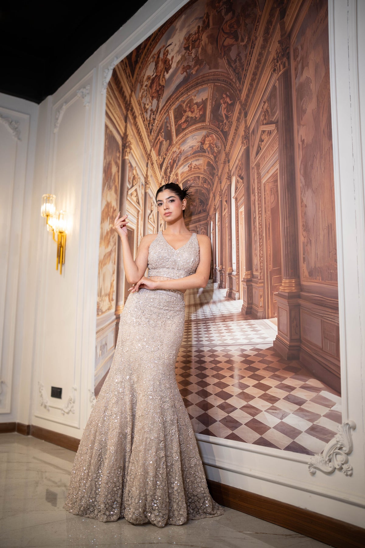 Moonbeam Reverie Lehenga
