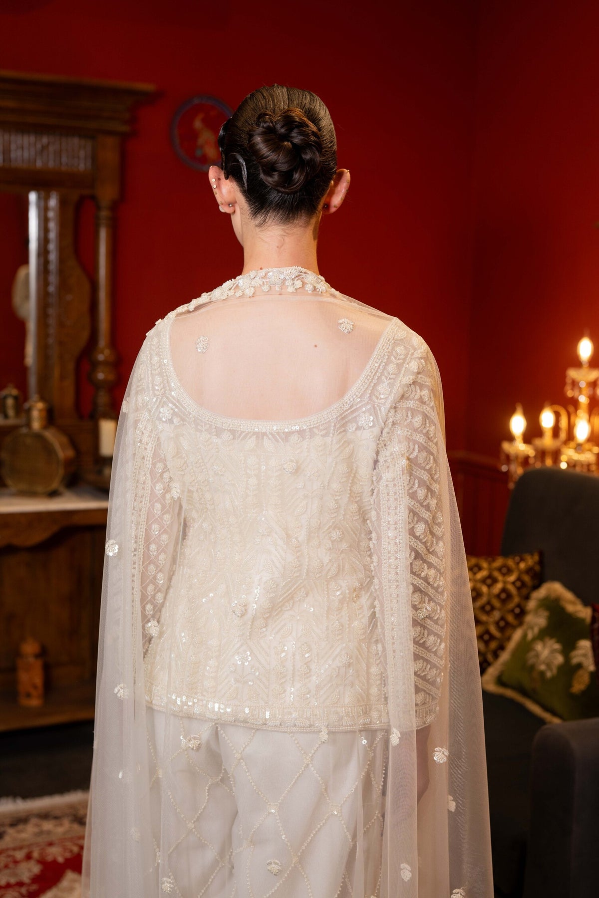 Noor-e-Ivory Cape Set