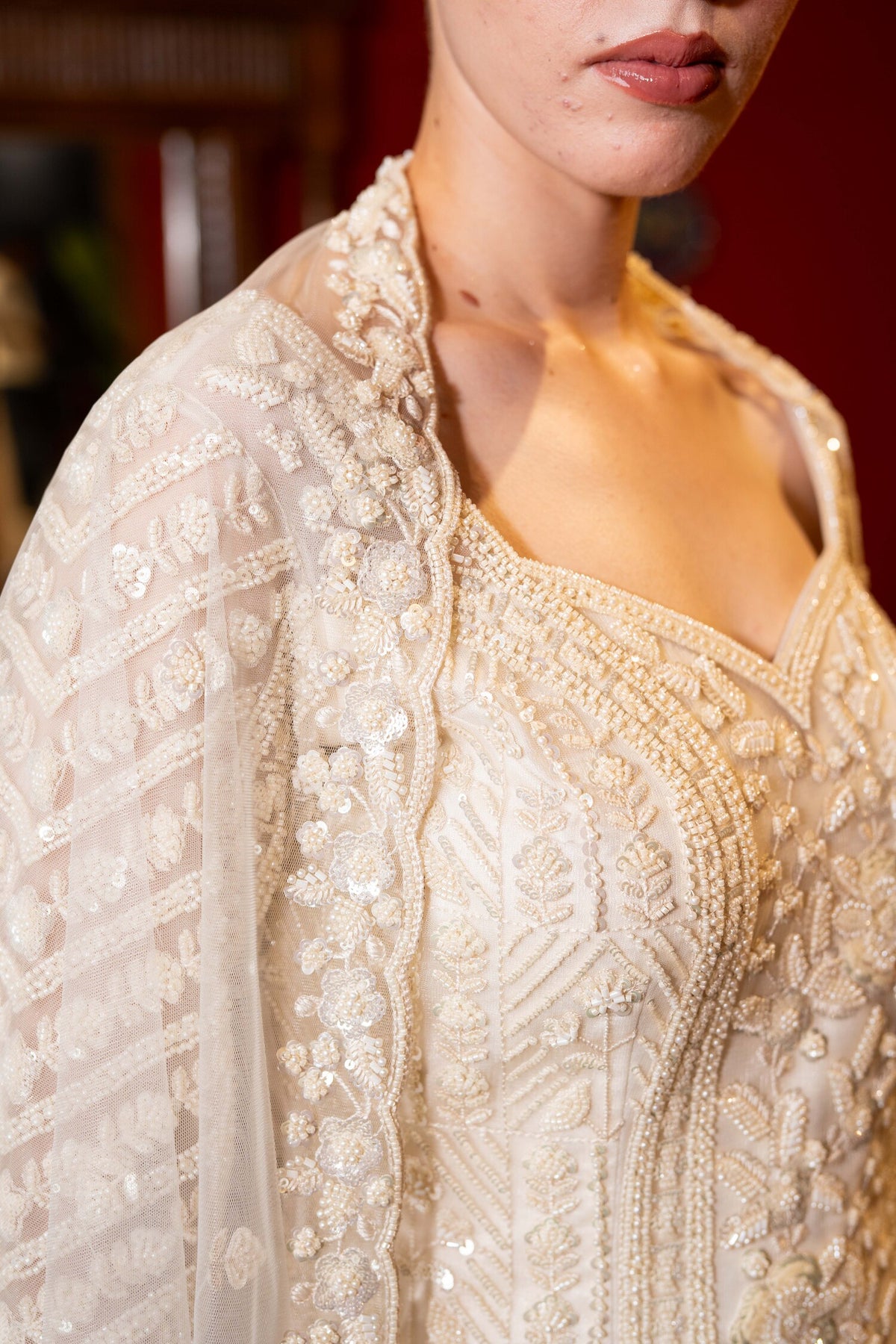 Noor-e-Ivory Cape Set