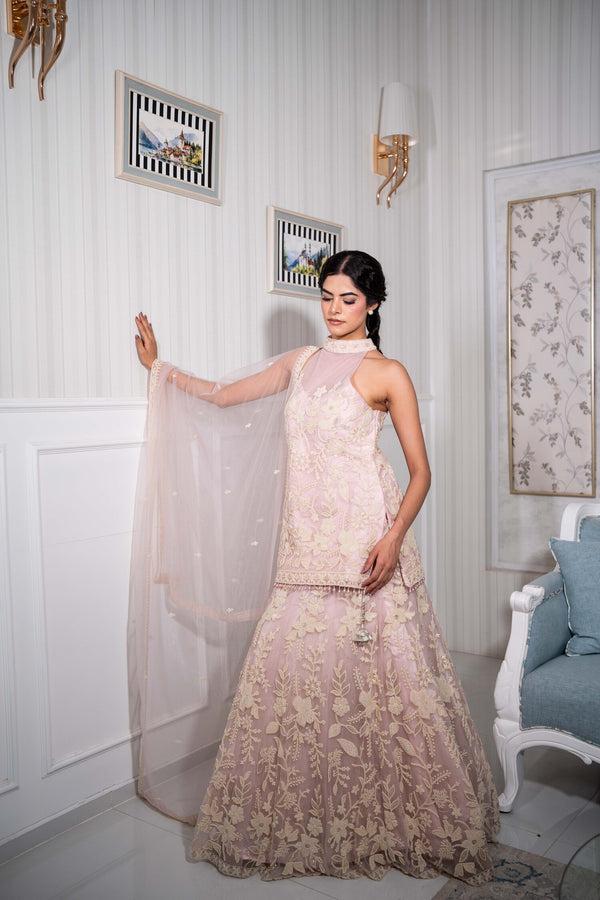 Blush Garden Sharara Set