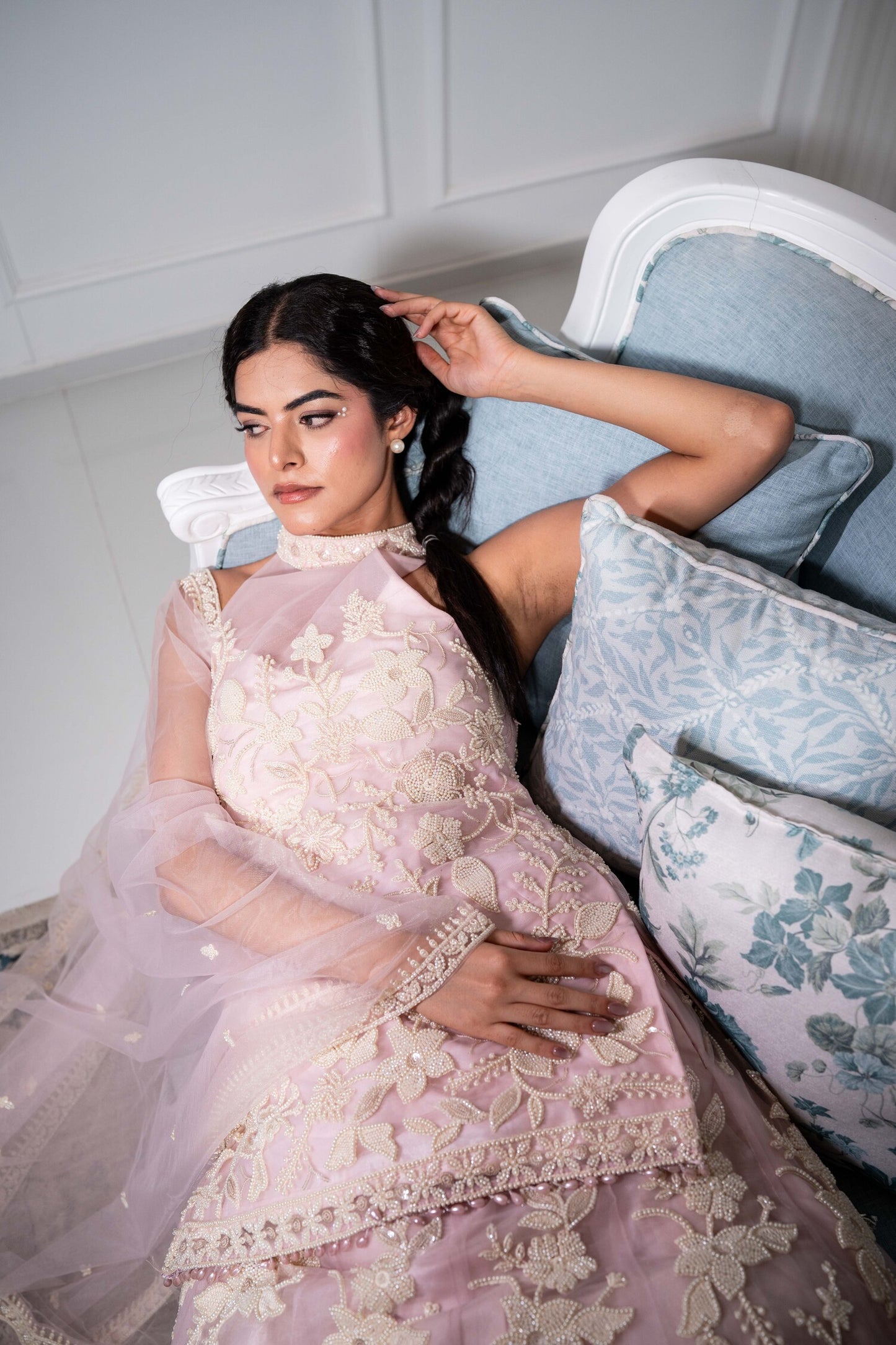 Blush Garden Sharara Set