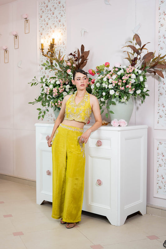 Citrine Bloom Halter Co-Ord