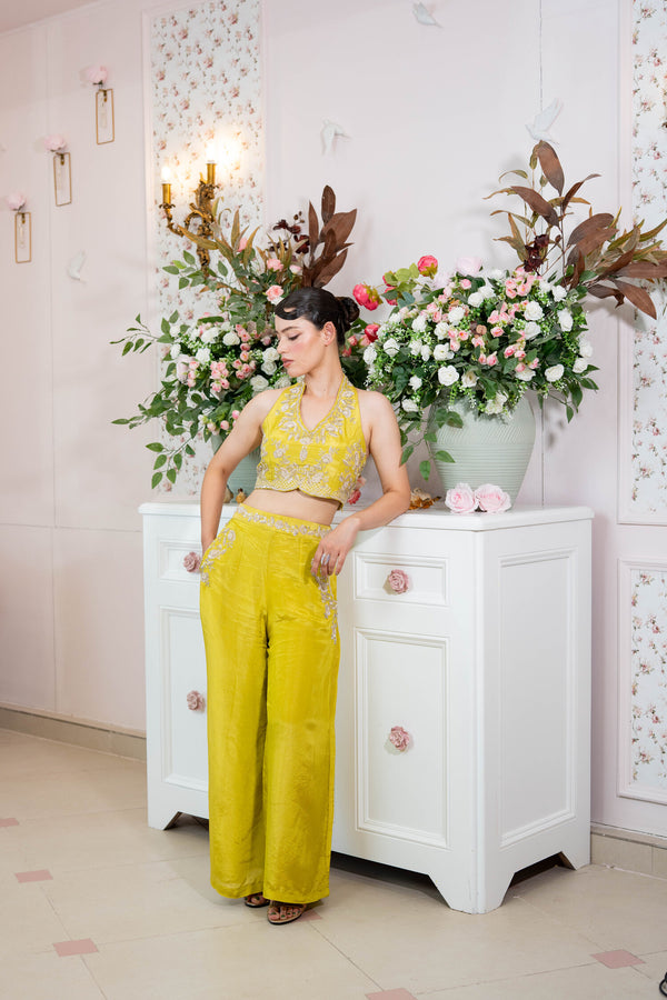Citrine Bloom Halter Co-Ord
